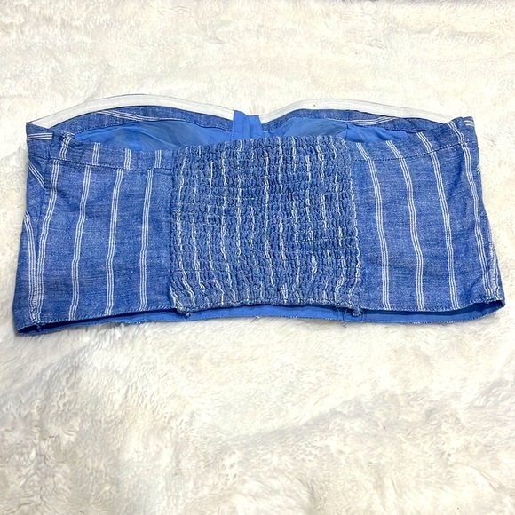 Size small cropped halter top from American Eagle color: blue - Picture 2 of 2